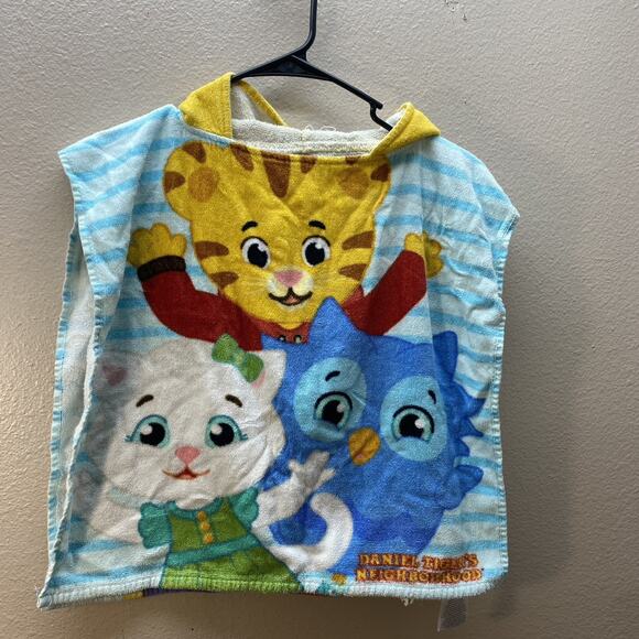 Daniel Tigers Neighborhood Bath Time Hooded Terry Beach Towel Robe Kids Toddler - Picture 1 of 3